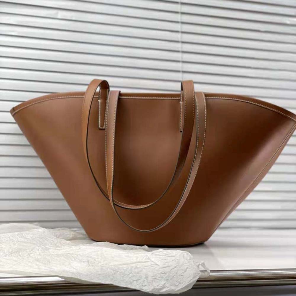 Celine Women Medium Couffin Cuir Triomphe in Smooth Calfskin-Brown - image 4