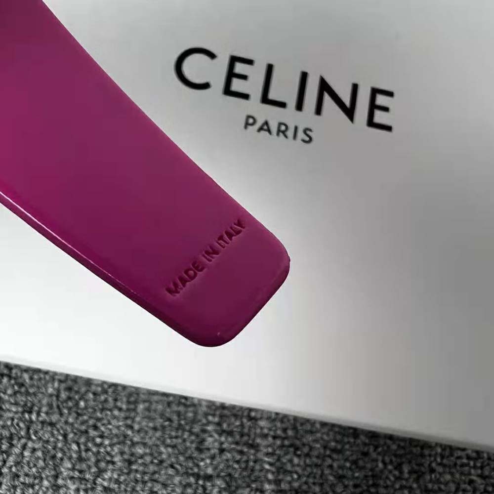 Celine Women Monochroms Celine Headband in Acetate-Rose - image 6