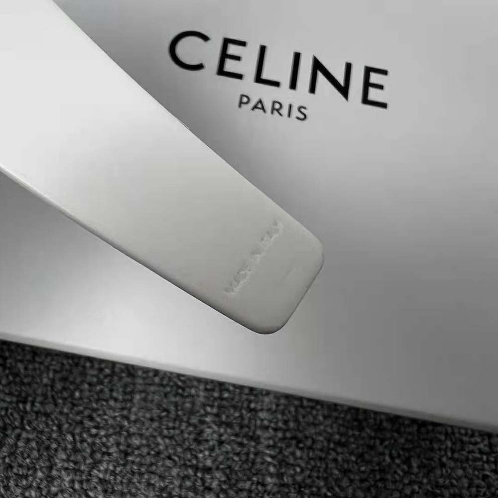 Celine Women Monochroms Celine Headband in Acetate-White - image 6