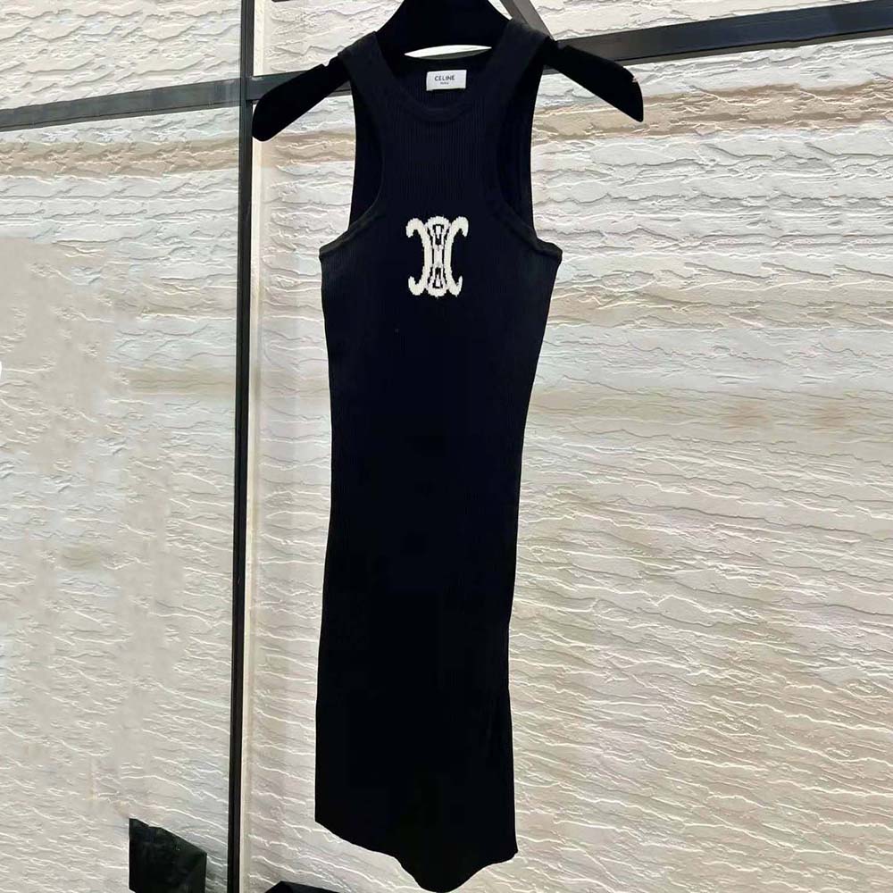 Close-up of underwire detail on Celine Women Silk Athletic Dress