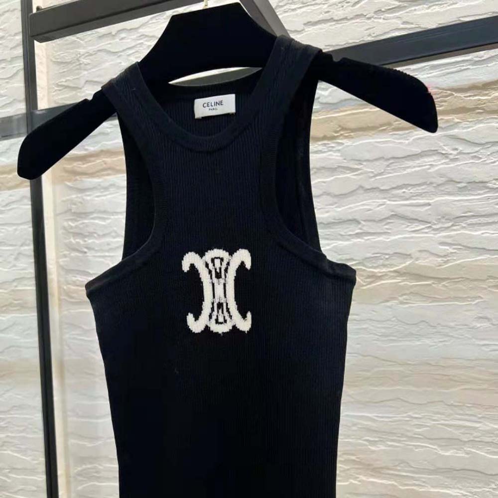 Celine Women Silk Athletic Dress with Underwire-Black - image 4