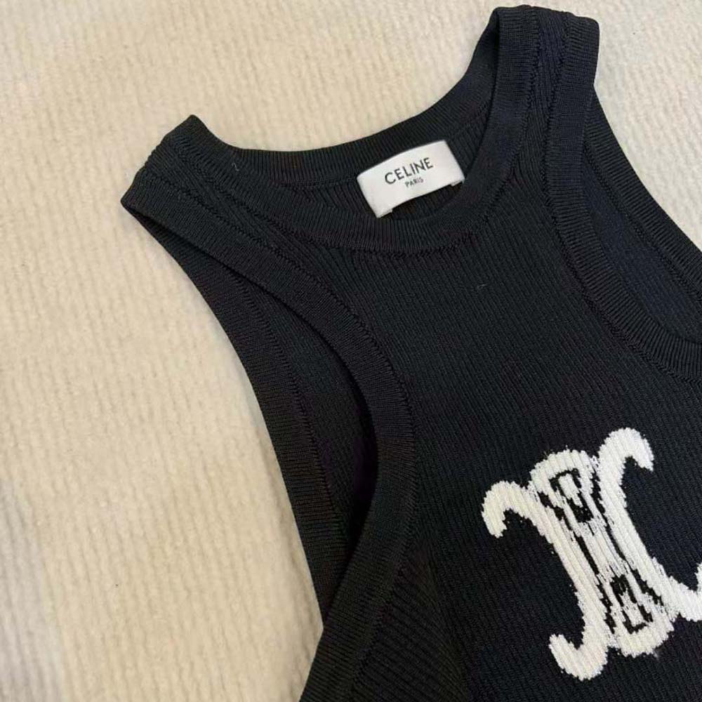 Celine Women Silk Athletic Dress with Underwire-Black - image 5