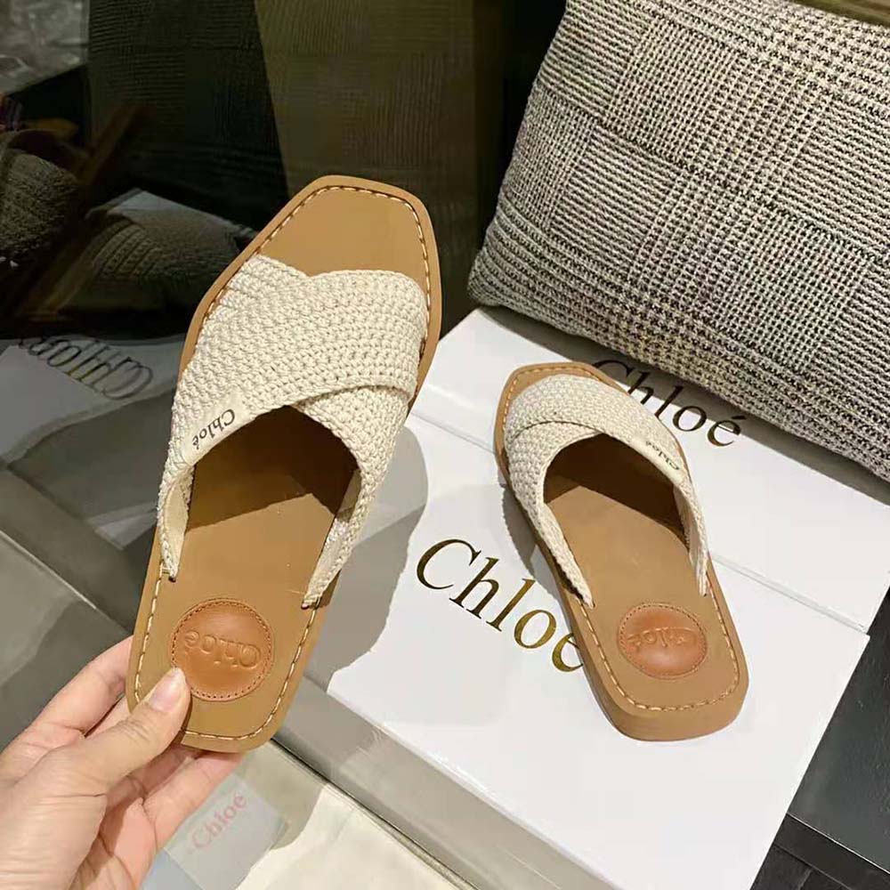 Chloe Women Woody Flat Mule-Beige - image 8