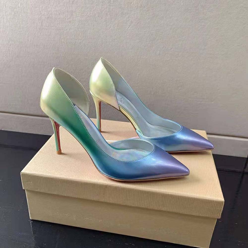 Christian Louboutin Women Lriza 100 mm Heel Height-Purple - image 4