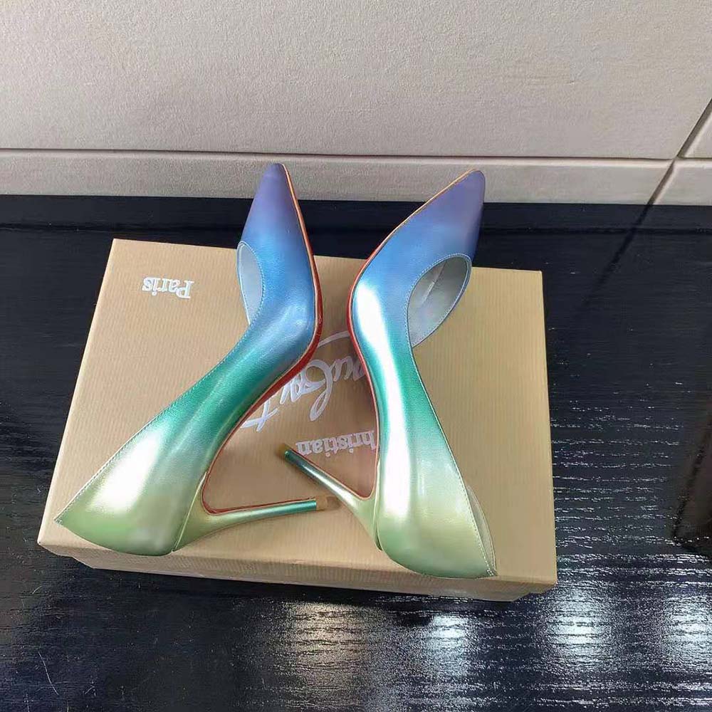 Christian Louboutin Women Lriza 100 mm Heel Height-Purple - image 7