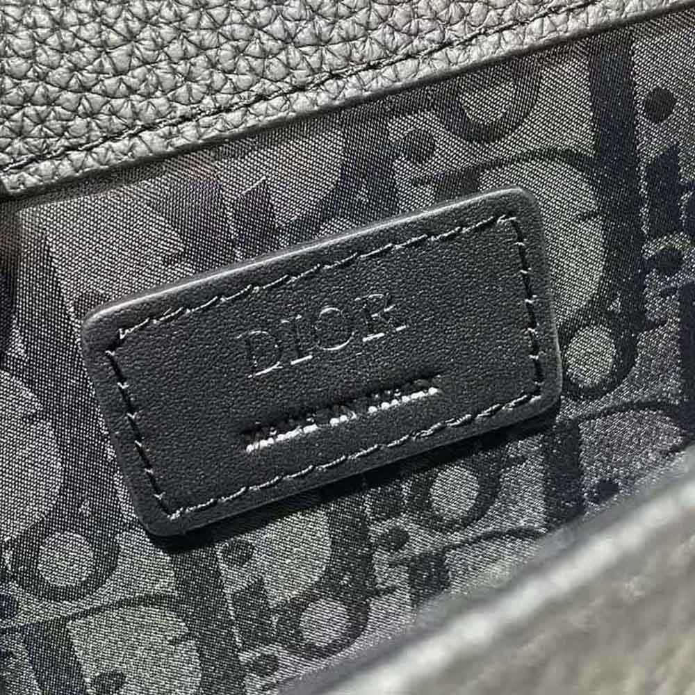 Dior Men Gallop Messenger Bag Black Grained Calfskin - image 10