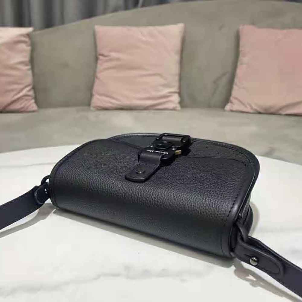 Dior Men Gallop Messenger Bag Black Grained Calfskin - image 4