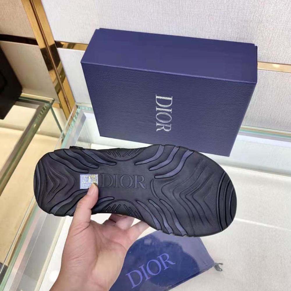 Dior Men H-Town Sandal Black and Gray Technical Fabric with Brown Nubuck Calfskin - image 9