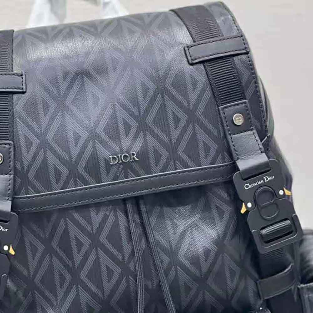 Dior Men Hit the Road Backpack Black CD Diamond Canvas - image 8