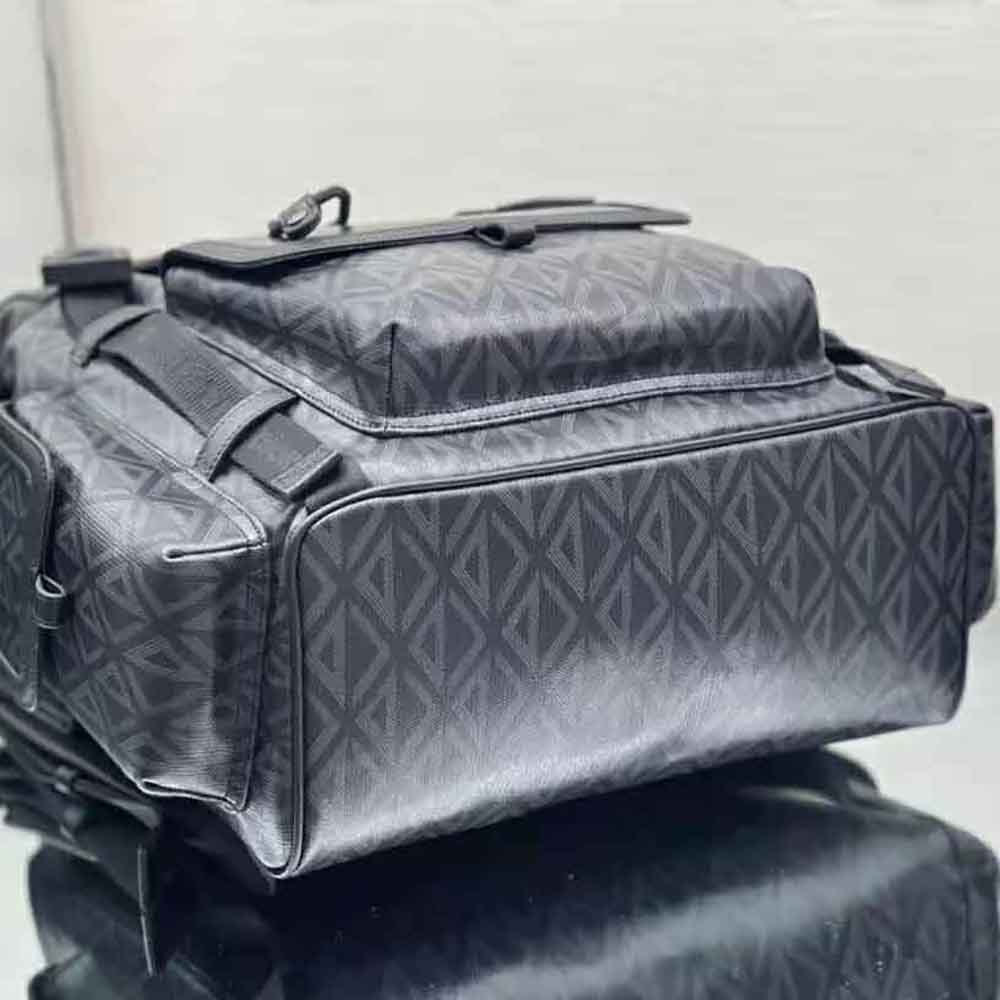 Dior Men Hit the Road Backpack Black CD Diamond Canvas - image 7