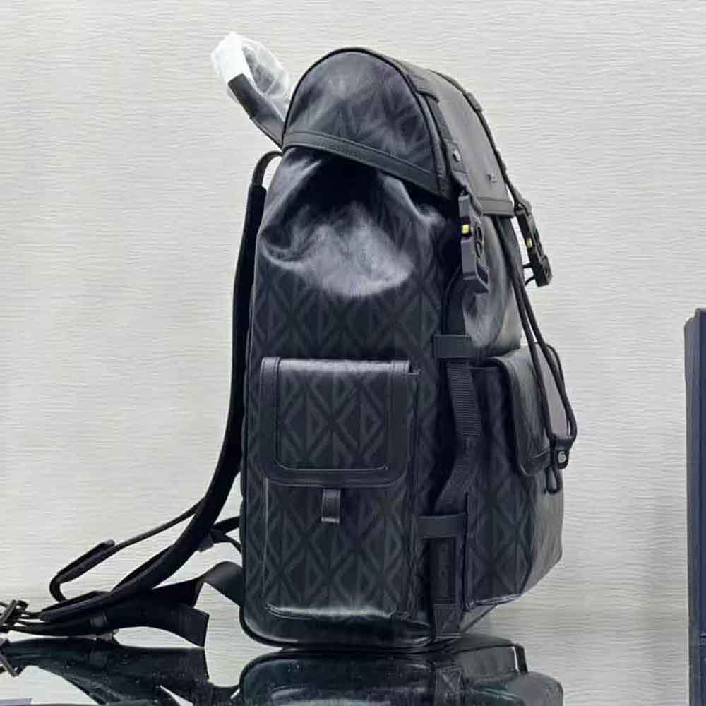 Dior Men Hit the Road Backpack Black CD Diamond Canvas - image 5