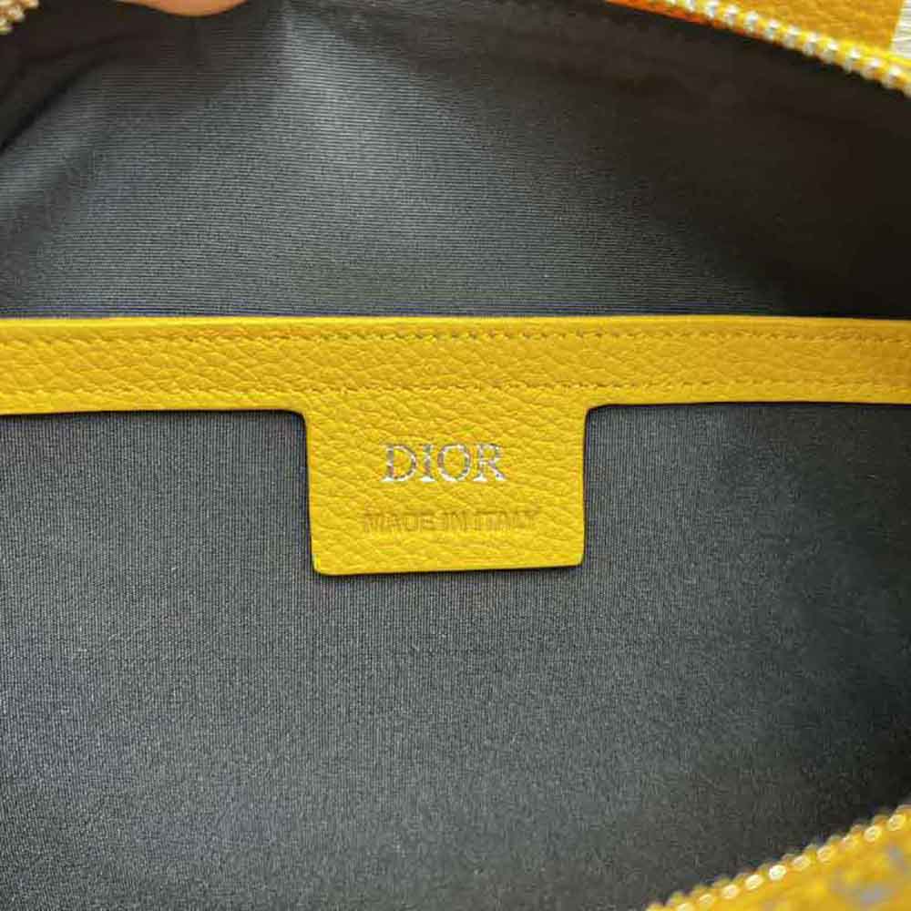Dior Men Lingot 22 Bag Gold-Tone Dior Oblique Jacquard - image 10