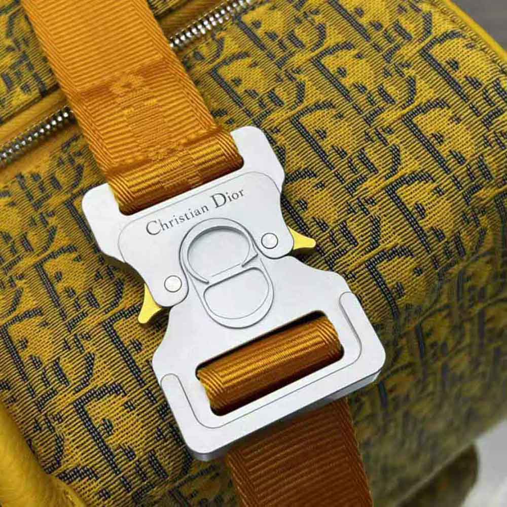Dior Men Lingot 22 Bag Gold-Tone Dior Oblique Jacquard - image 8