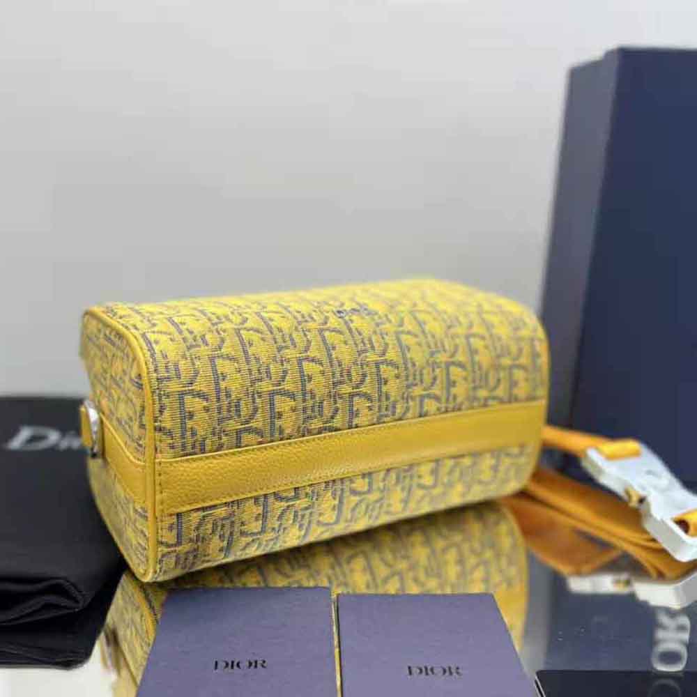 Dior Men Lingot 22 Bag Gold-Tone Dior Oblique Jacquard - image 5