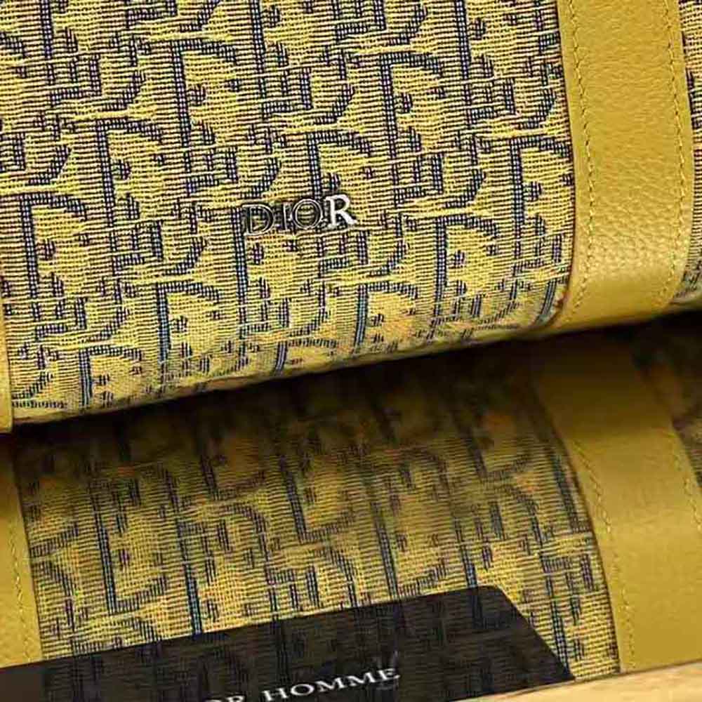 Dior Men Lingot 22 Bag Gold-Tone Dior Oblique Jacquard - image 7