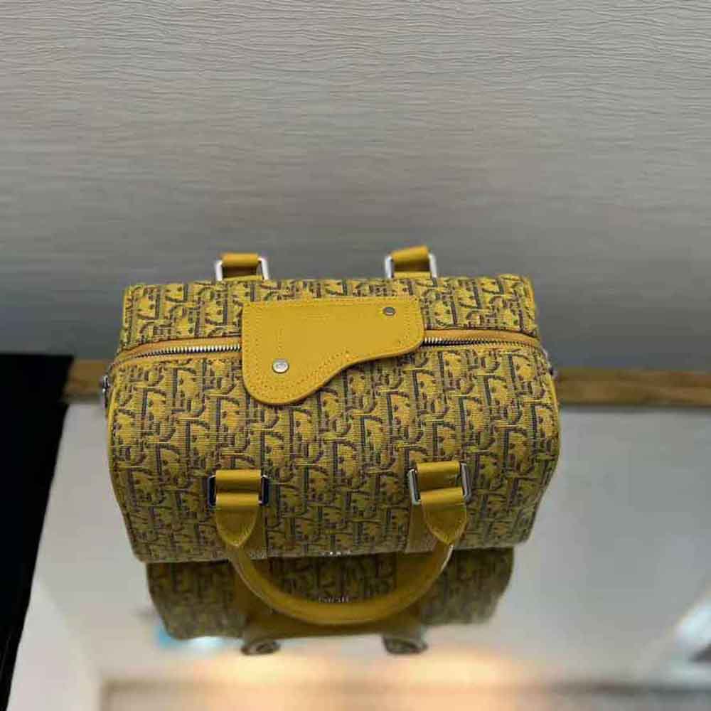 Dior Men Lingot 26 Bag Gold-Tone Dior Oblique Jacquard - image 5