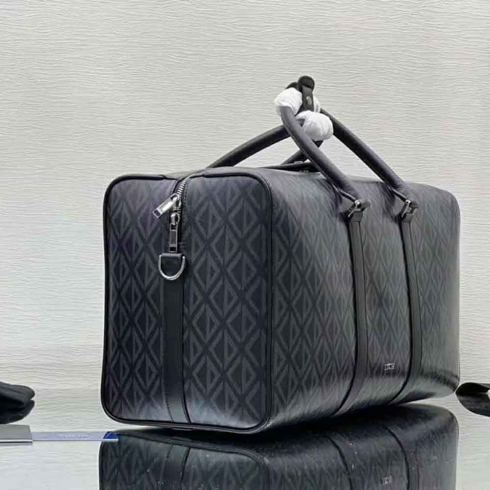 Dior Men Lingot 50 Duffle Bag Black CD Diamond Canvas - image 4