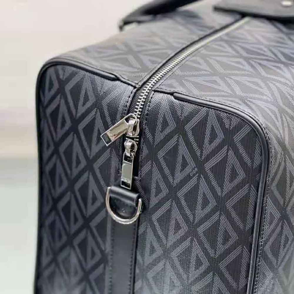 Dior Men Lingot 50 Duffle Bag Black CD Diamond Canvas - image 6