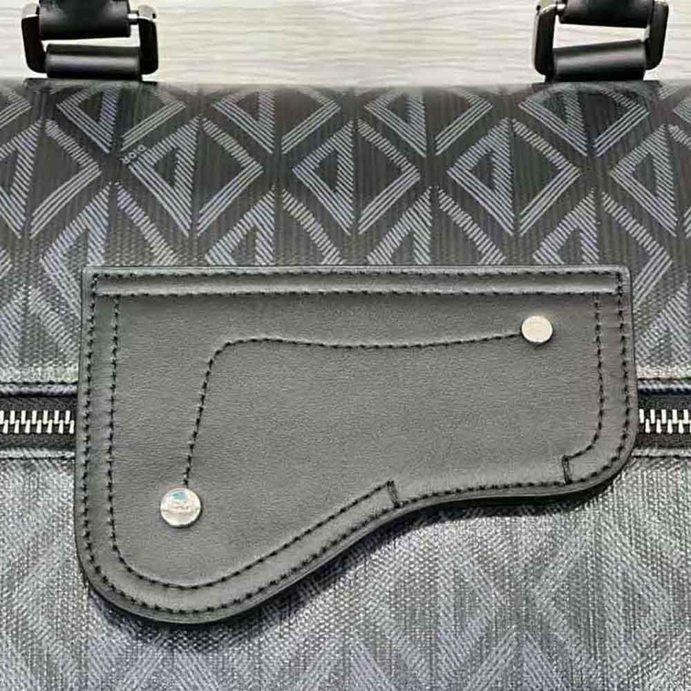 Dior Men Lingot 50 Duffle Bag Black CD Diamond Canvas - image 8