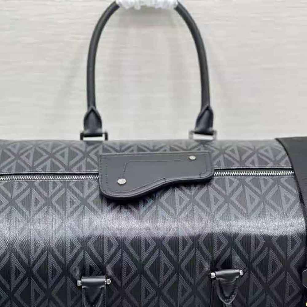 Dior Men Lingot 50 Duffle Bag Black CD Diamond Canvas - image 5