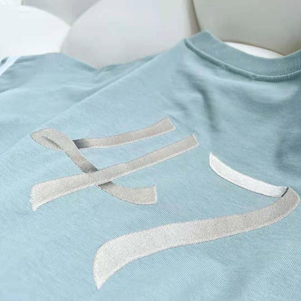 Dior Men Relaxed-Fit T-shirt Light Green Organic Cotton Compact Jersey - image 5