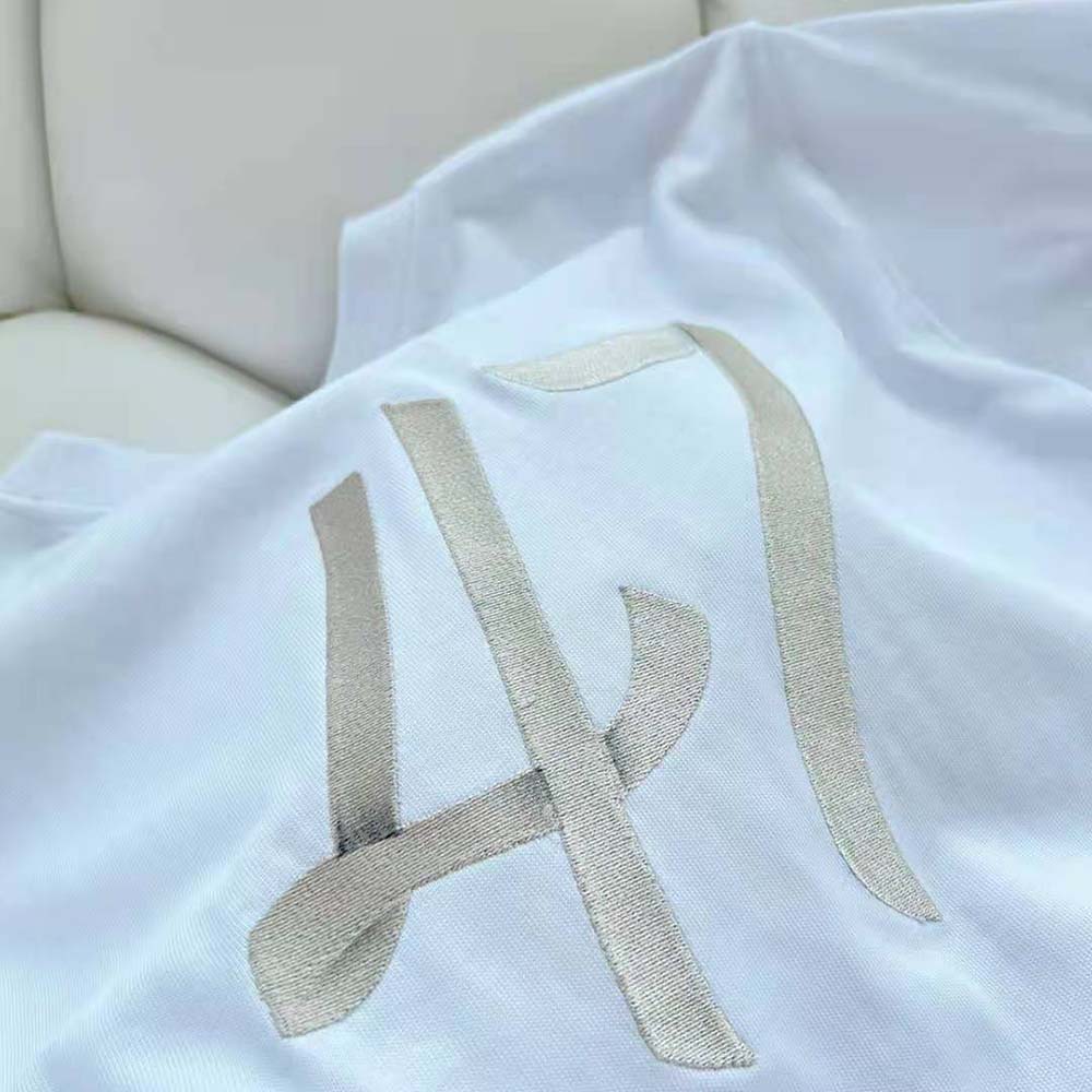Dior Men Relaxed-Fit T-shirt White Organic Cotton Compact Jersey - image 7