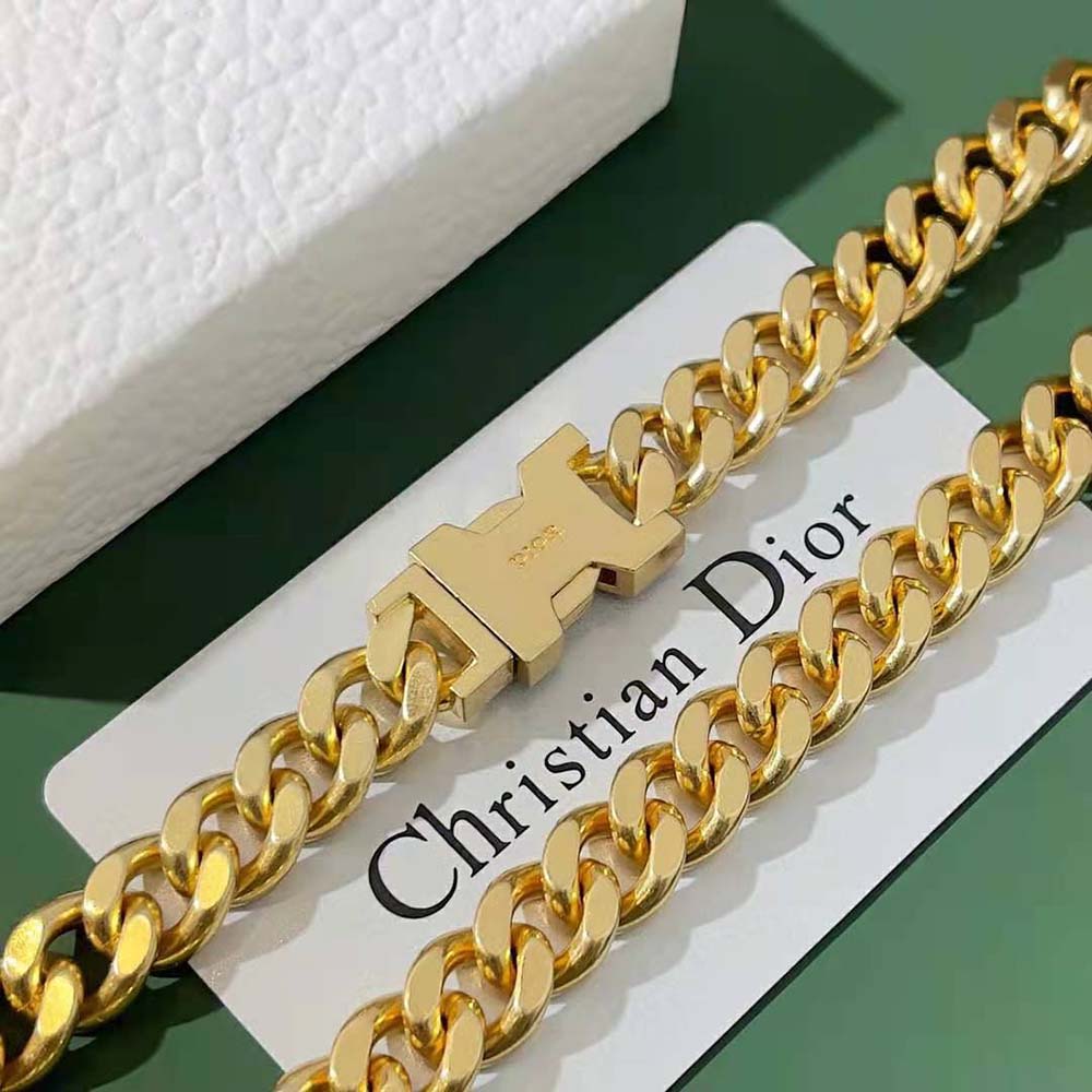 Dior Women 30 Montaigne Necklace Gold-Finish Metal and Black Lacquer - image 6