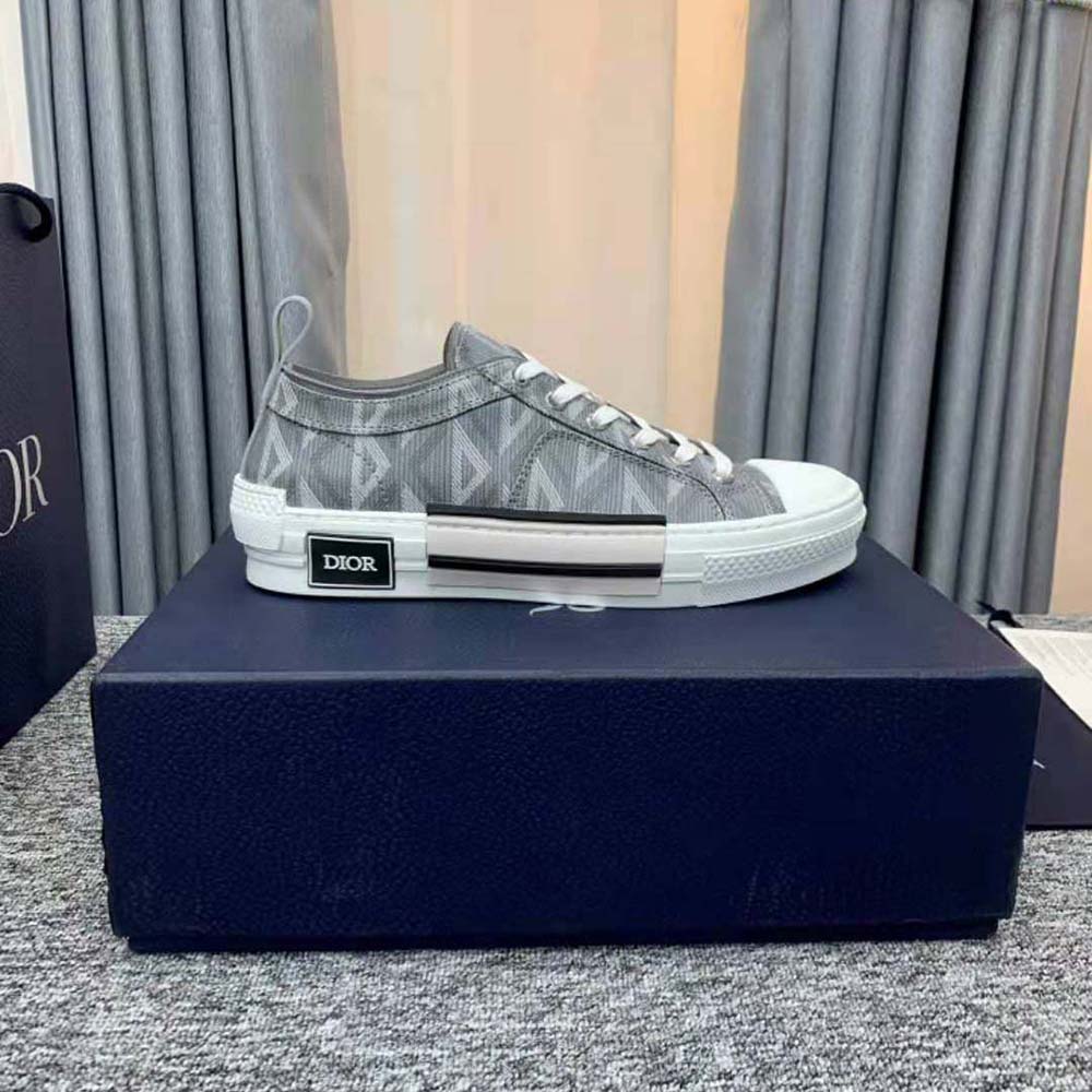 Dior Unisex B23 Low-Top Sneaker Dior Gray CD Diamond Canvas - image 6