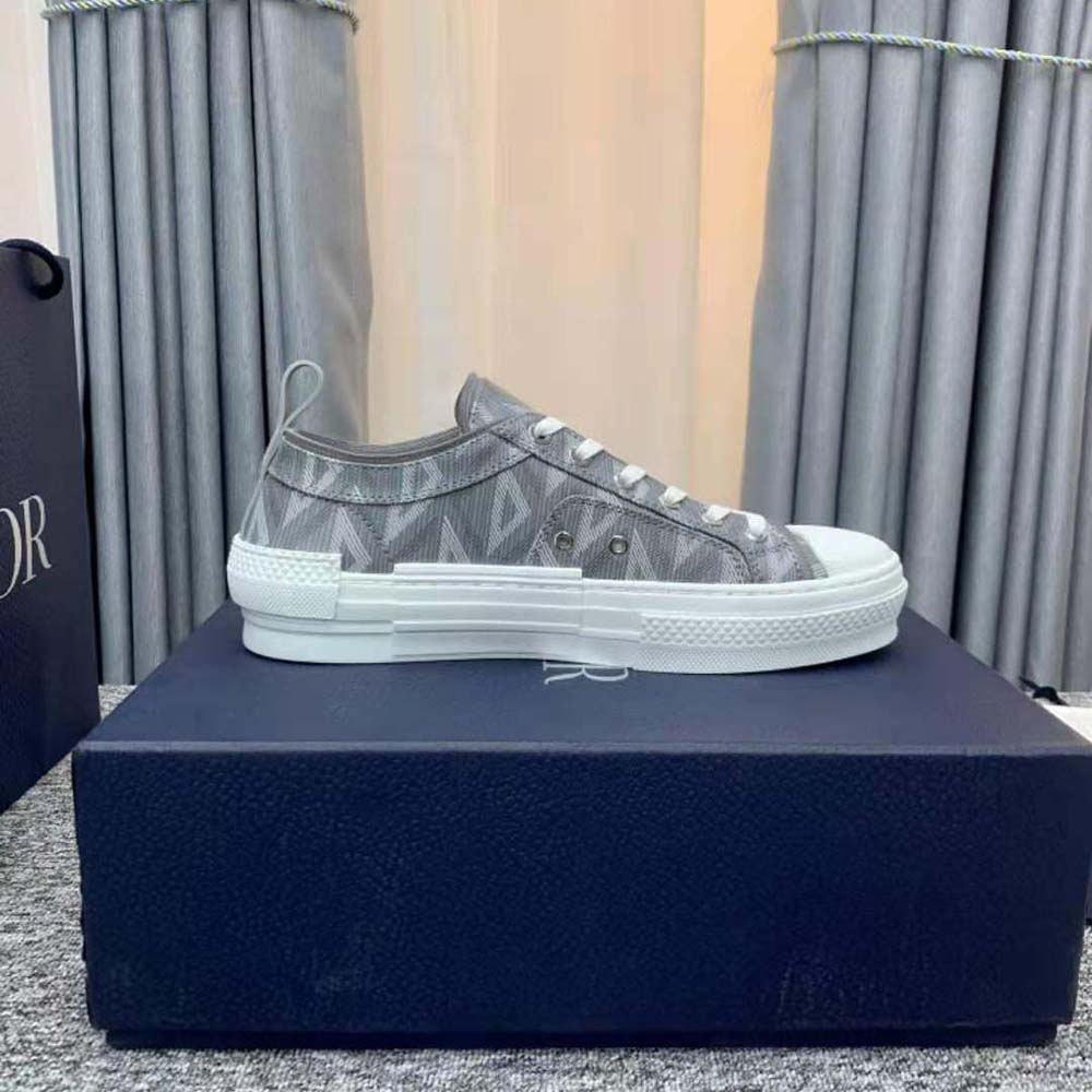 Dior Unisex B23 Low-Top Sneaker Dior Gray CD Diamond Canvas - image 9
