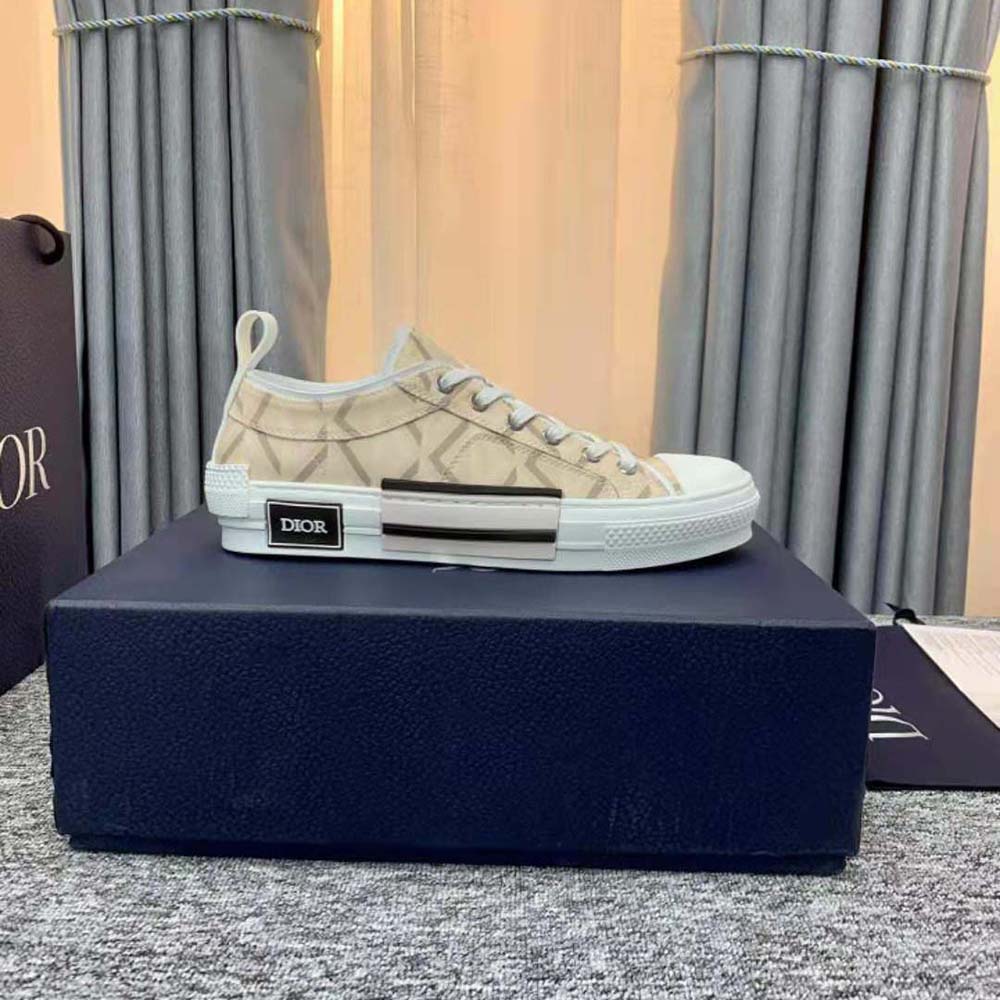 Dior Unisex B23 Low-Top Sneaker Natural CD Diamond Canvas - image 9