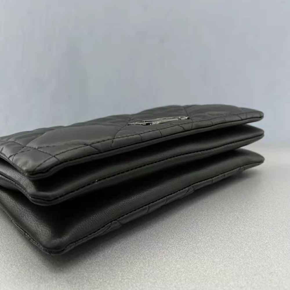 Dior Women Caro Macrocannage Pouch Black Quilted Macrocannage Calfskin - image 6
