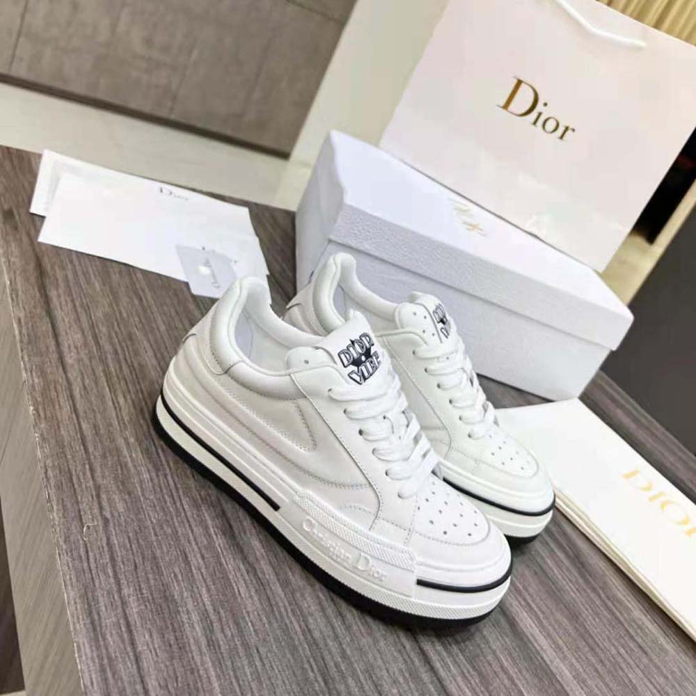 Dior Women D-Freeway Sneaker White Calfskin - image 4