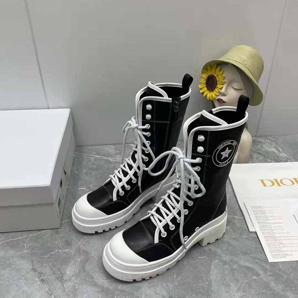 Dior Women D-Rise Boot Black Technical Fabric and Calfskin - image 6