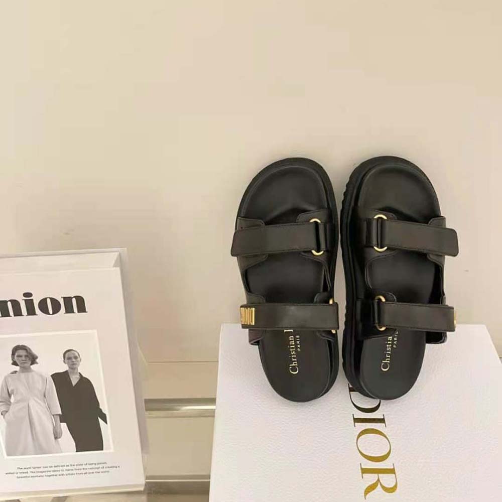 Dior Women DiorAct Slide Black Lambskin - image 6