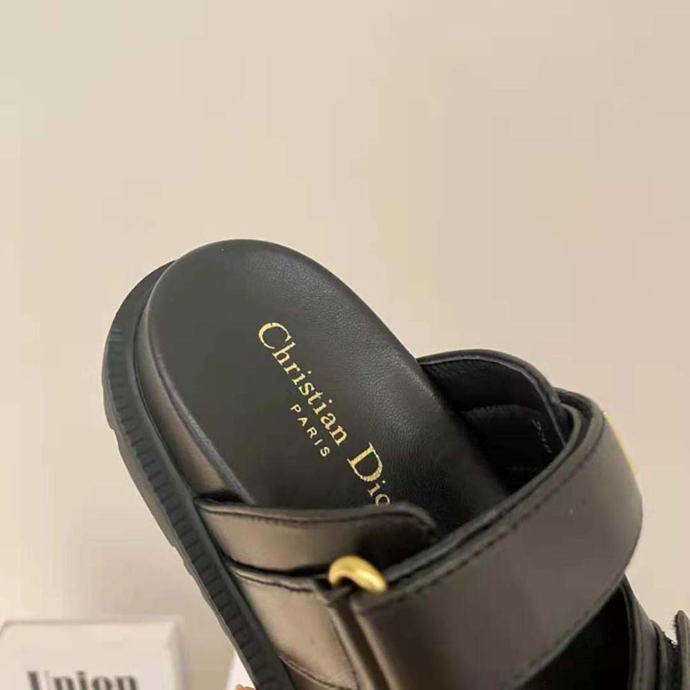 Dior Women DiorAct Slide Black Lambskin - image 9