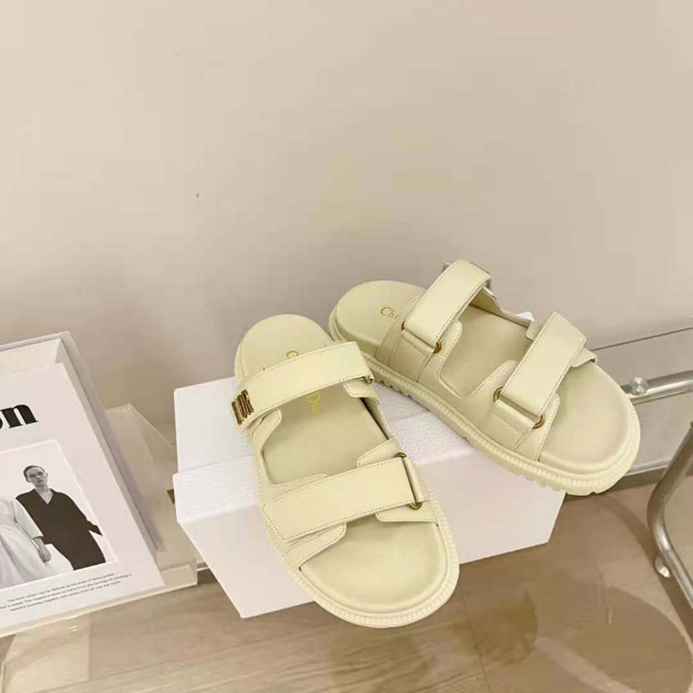 Top view showing open-toe design of Dior Women DiorAct Slide