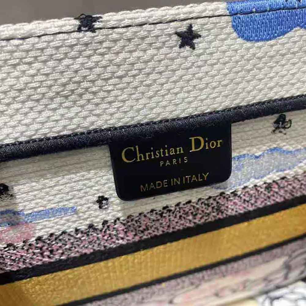 Dior Women Small Dior Book Tote Latte Dior Ciel de Rêve Embroidery - image 9