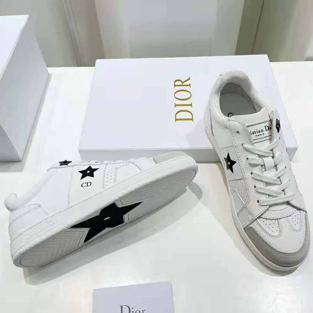 Dior Women Star Sneaker White Calfskin and Suede - image 8