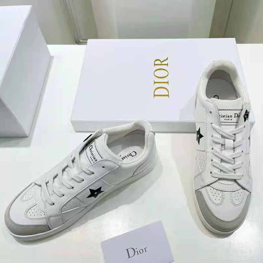Dior Women Star Sneaker White Calfskin and Suede - image 4