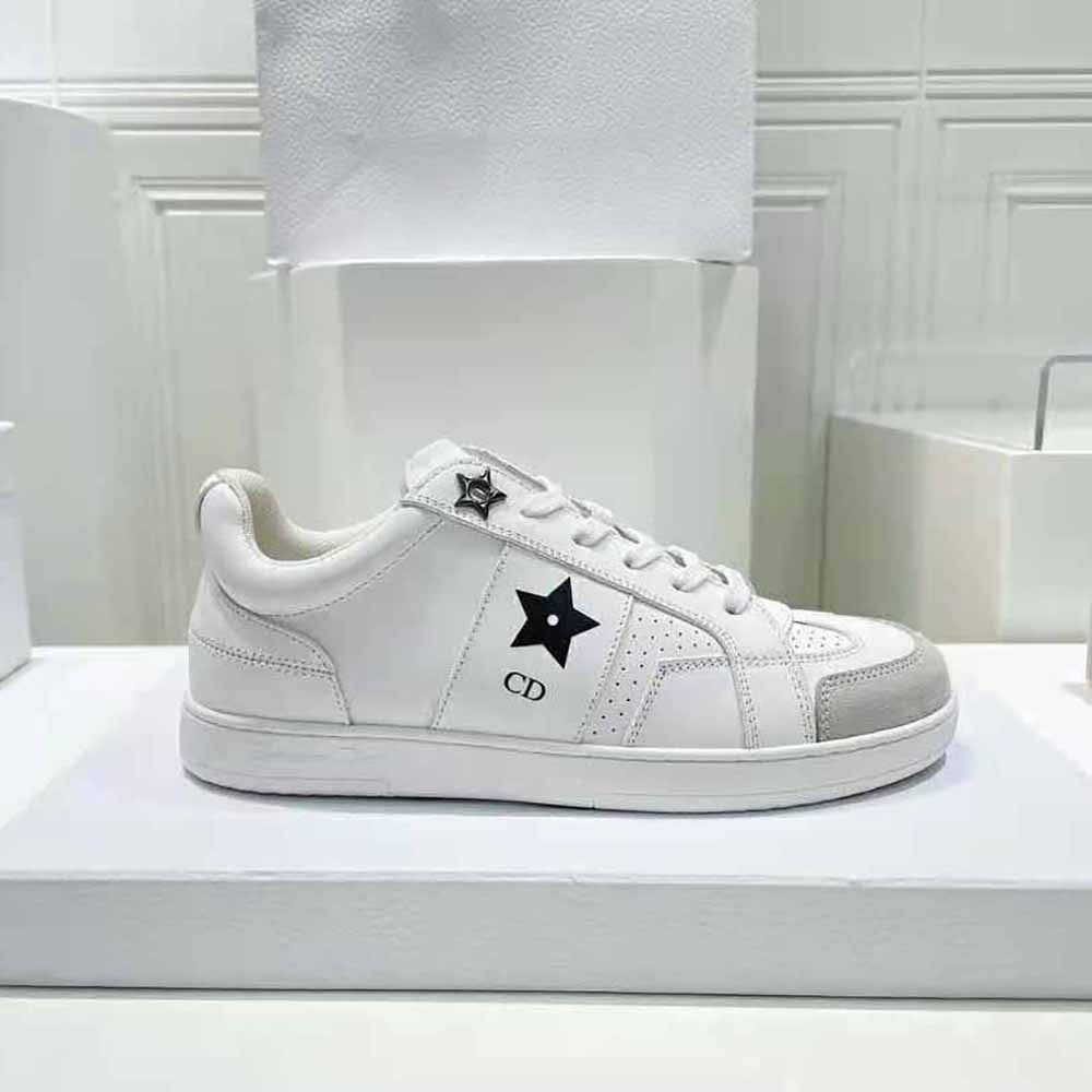 Dior Women Star Sneaker White Calfskin and Suede - image 9