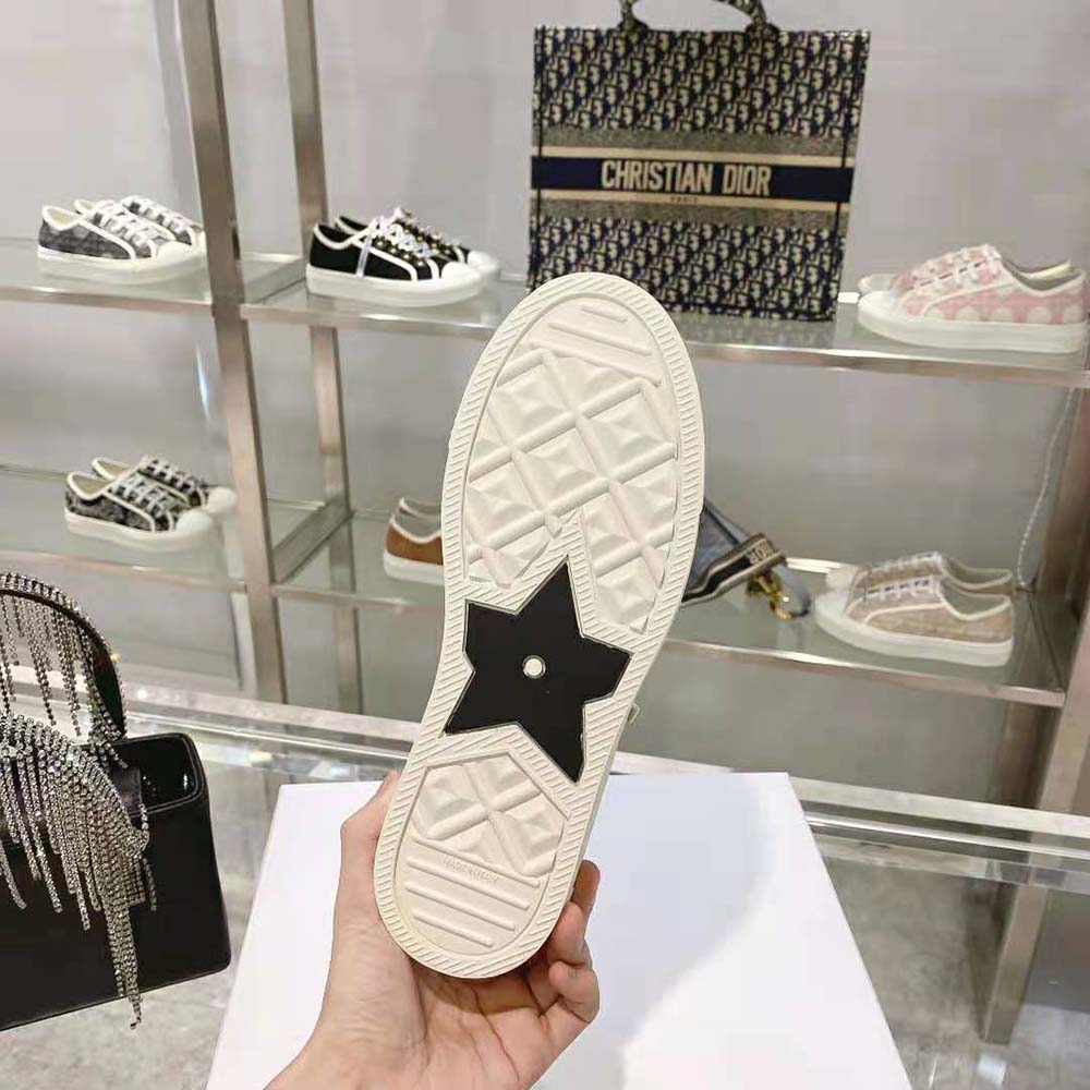 Dior Women Walk N Dior Sneaker Black Canvas and White Suede Calfskin - image 10