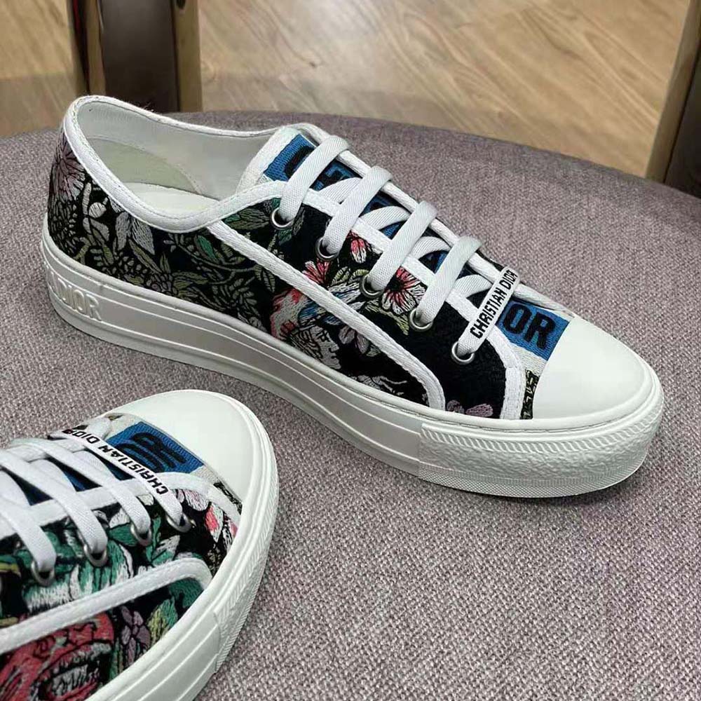 Dior Women Walk N Dior Sneaker Black Multicolor D-Constellation Embroidered Cotton - image 4