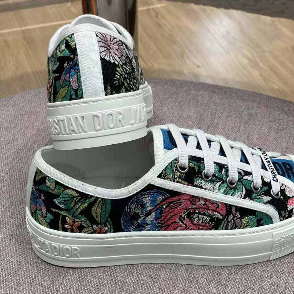 Dior Women Walk N Dior Sneaker Black Multicolor D-Constellation Embroidered Cotton - image 8