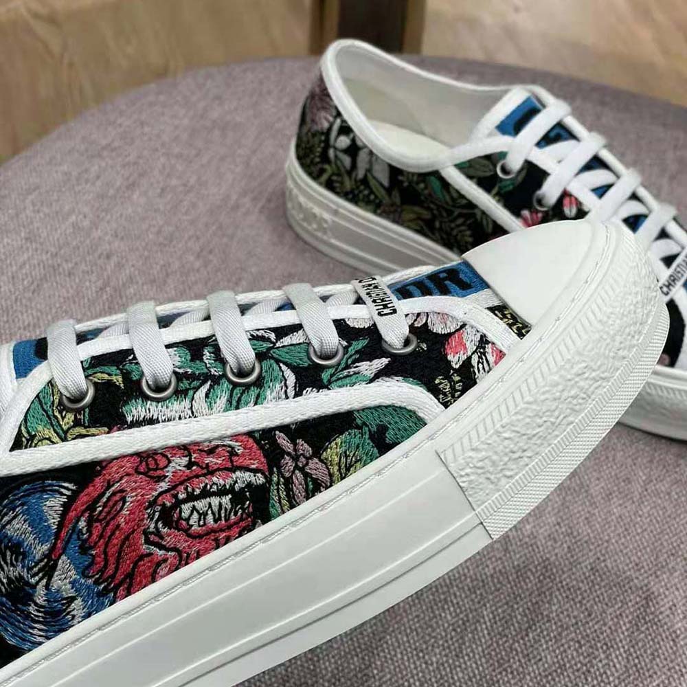 Dior Women Walk N Dior Sneaker Black Multicolor D-Constellation Embroidered Cotton - image 5