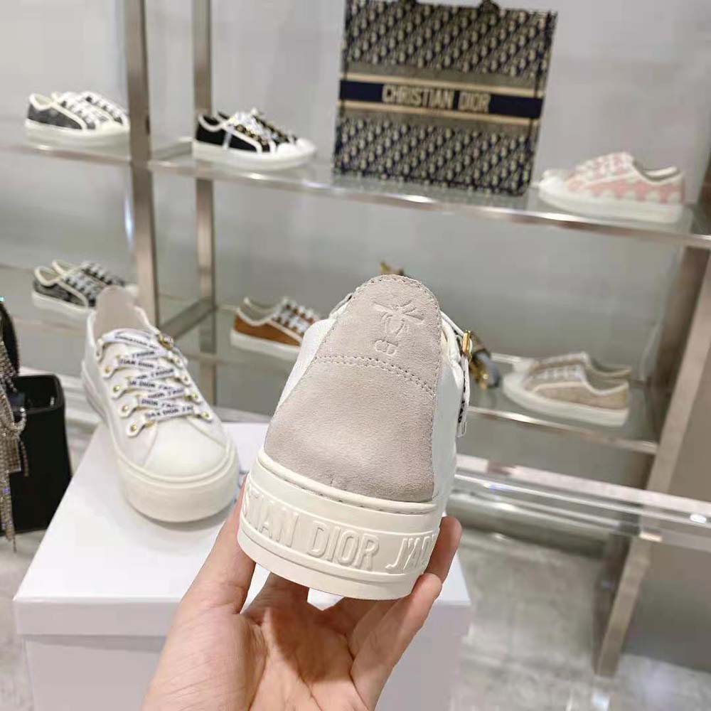 Dior Women Walk N Dior Sneaker White Canvas and Suede Calfskin - image 10