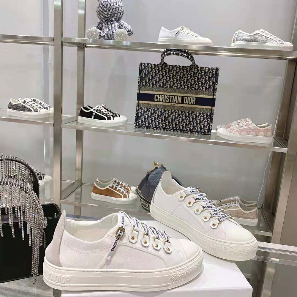 Dior Women Walk N Dior Sneaker White Canvas and Suede Calfskin - image 5