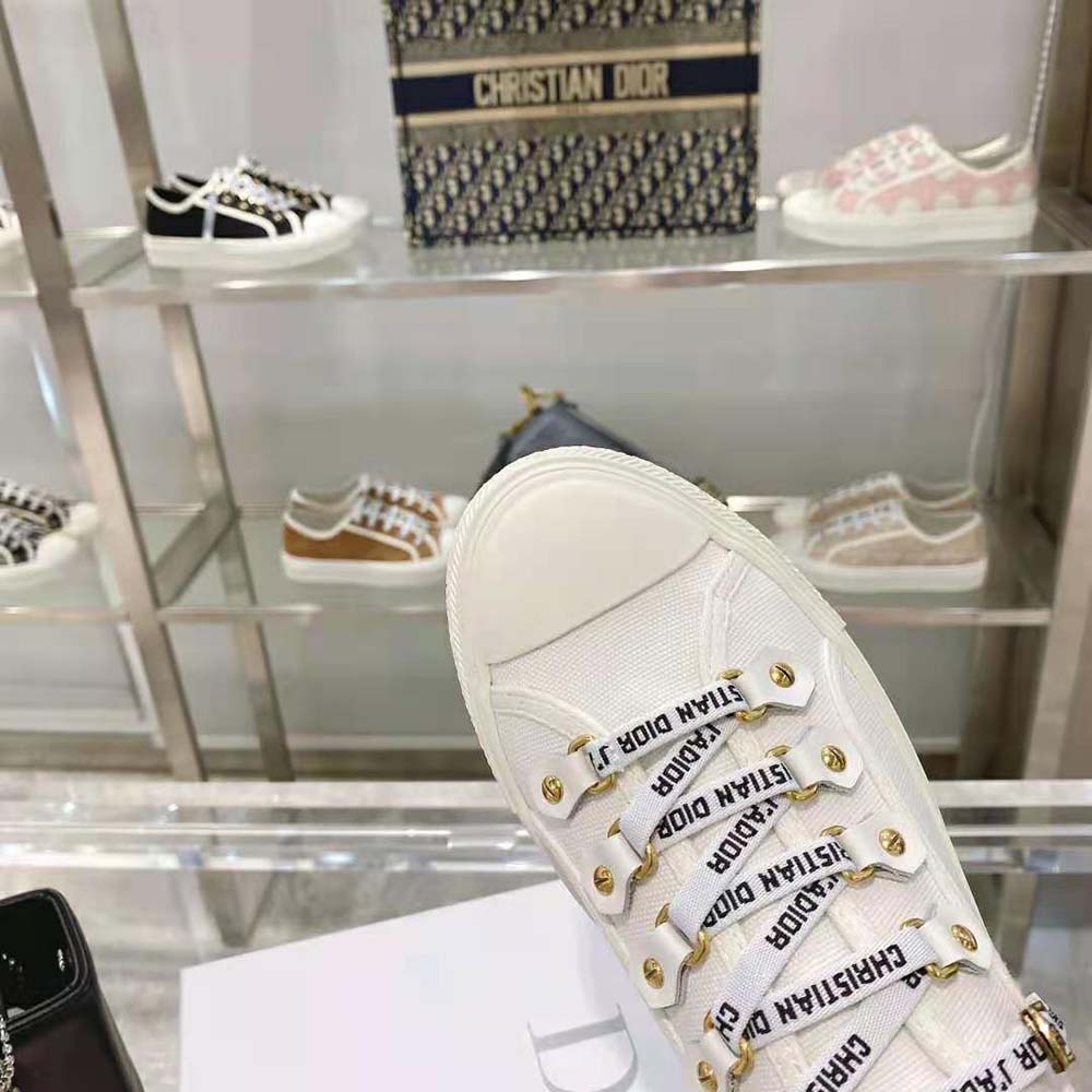 Dior Women Walk N Dior Sneaker White Canvas and Suede Calfskin - image 9