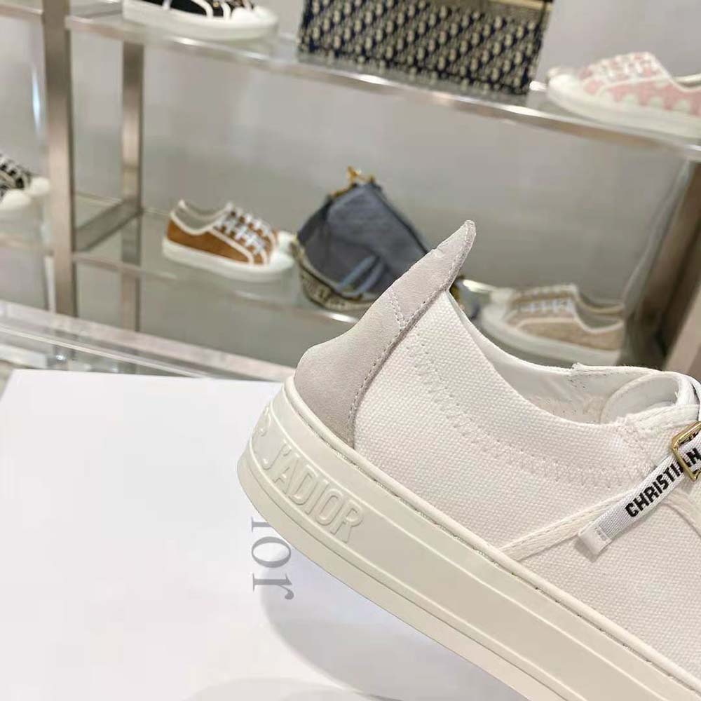 Dior Women Walk N Dior Sneaker White Canvas and Suede Calfskin - image 8