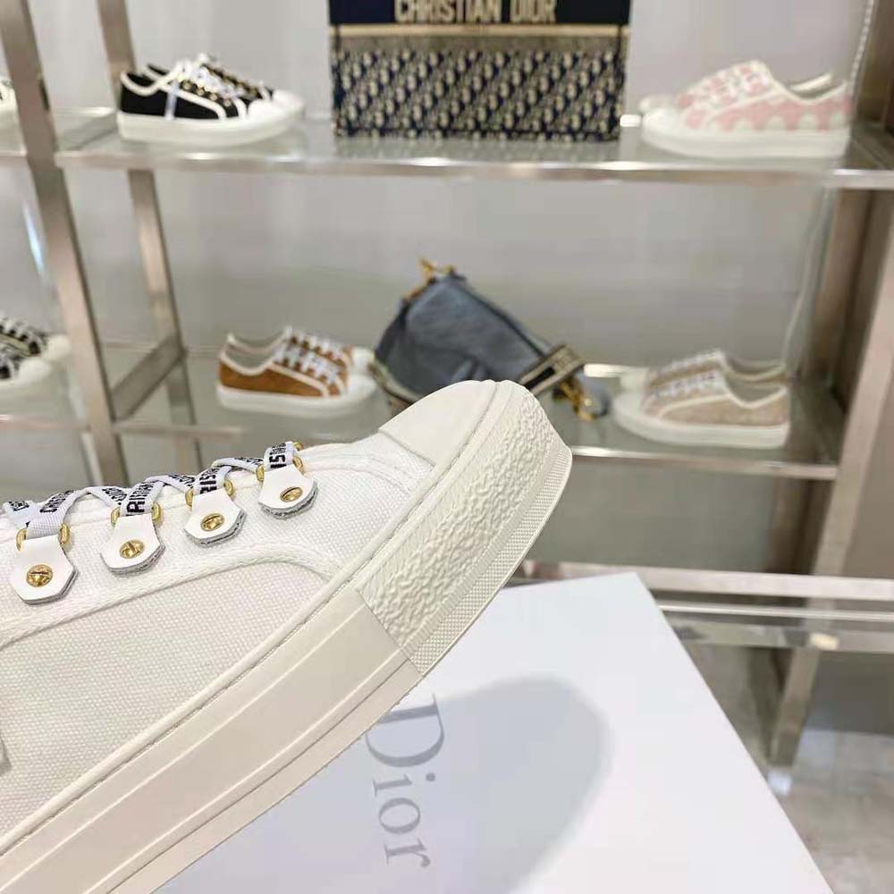 Dior Women Walk N Dior Sneaker White Canvas and Suede Calfskin - image 7