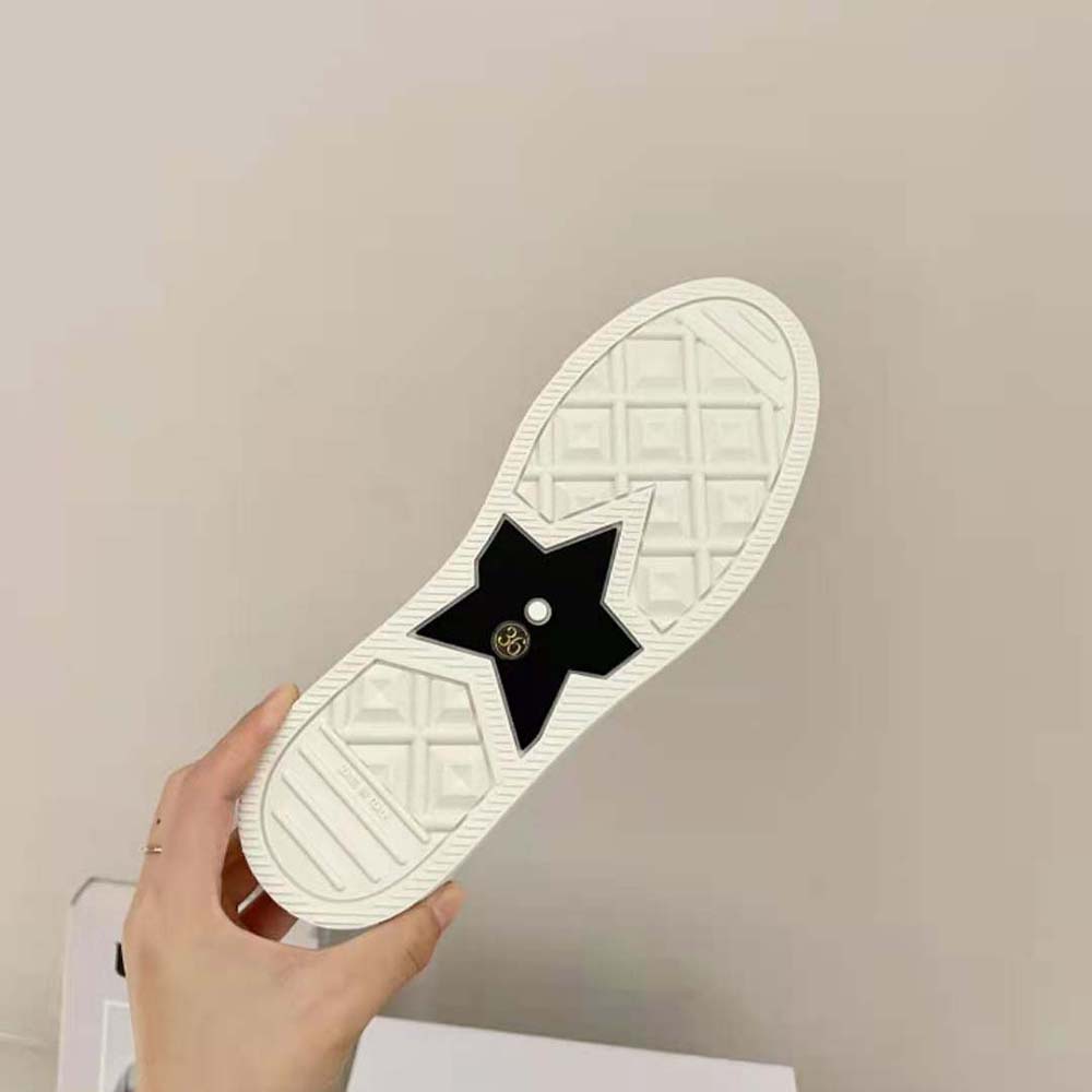 Dior Women Walk N Dior Sneaker White Macrame Embroidered Cotton - image 10